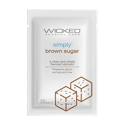 Wicked Sensual Care Simply Water Based Lubricant - .1 Oz Brown Sugar