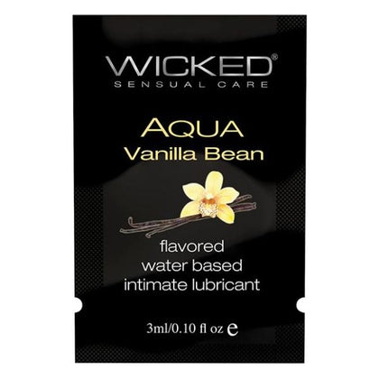 Wicked Aqua Water Based Lubricant Vanilla Bean .1oz