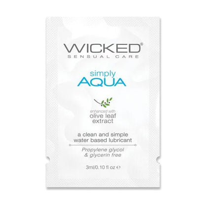 Wicked Sensual Care Simply Aqua Water Based Lubricant  - .1 Oz