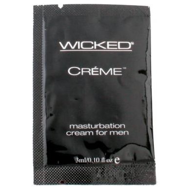 Wicked sensual care collection 0.1 oz creme to liquid masturbation cream for men packette - creme