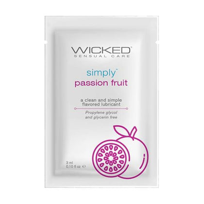 Wicked Sensual Care Simply Water Based Lubricant - .1 Oz Passion Fruit