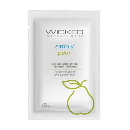 Wicked Sensual Care Simply Water Based Lubricant - .1 Oz Pear