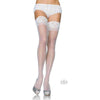 Stay Up Lace Top Thigh High Plus White