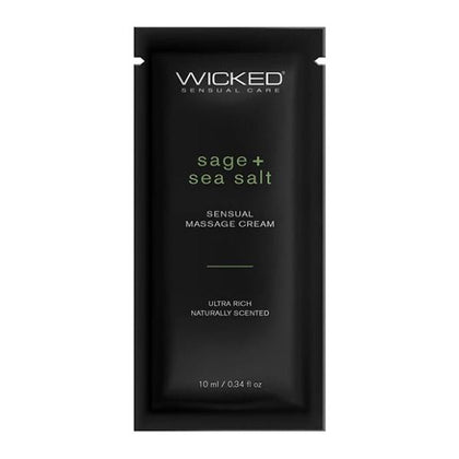 Wicked Sensual Care Sage & Sea Salt Massage Cream  - .34 Oz