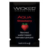 Wicked Aqua Water Based Lubricant Strawberry .1oz