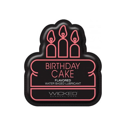 Wicked Sensual Care Water Based Lubricant - .1 Oz Birthday Cake