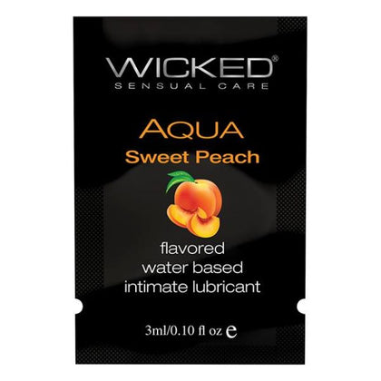 Wicked Aqua Flavored Lubricant Sweet Peach .10oz