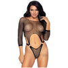 Long Sleeve Pothole Suit Thong Os Black