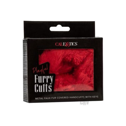 Playful Furry Cuffs Red