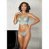 Strappy Lace Bra And & Thong Mint Xl