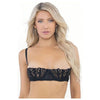 Lace Bra W/underwire Boning Cups Black 32