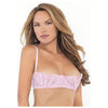 Lace Bra W/underwire Boning Cups Pink 32