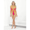 Festival Wear Strappy Teddy W/brazilian Back Neon Sm