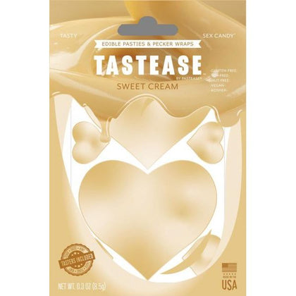 Tastease Sweet Cream Edible Nipple Pasties & Pecker Wraps