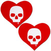 Pastease Sullen Skull Red Hearts