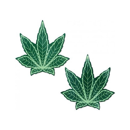 Pastease Marijuana Leaf Pasties Green O/S