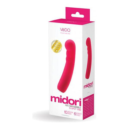 Vedo Midori Rechargeable G Spot Vibe - Foxy Pink