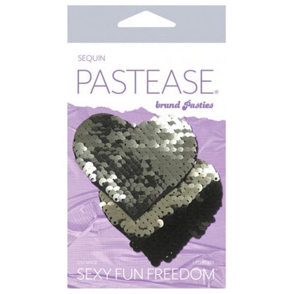 Pastease Color Changing Flip Sequins Heart - Slate/black O/s