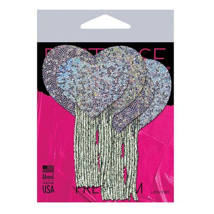 Pastease Tassel Glitter Heart - Silver O/s