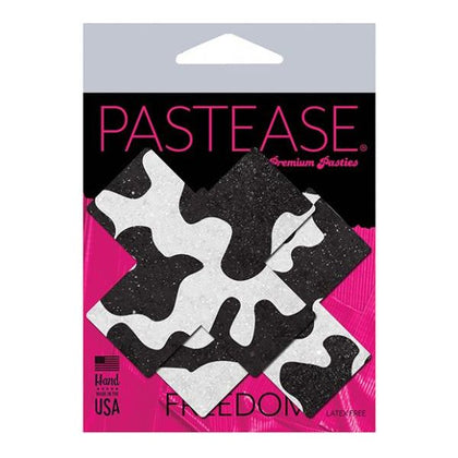 Pastease Premium Plus X Cow Print Cross - Black/white O/s