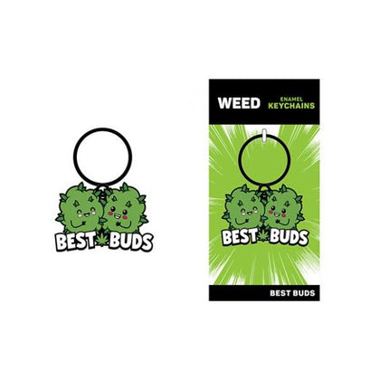 Wood Rocket Weed Best Buds Keychain - Green