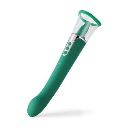 Succion Sucking G-spot Vibrator - 3 Function Green