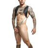 Male Basics Dngeon Croptop Cockring Harness Golden O/s