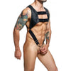 Dngeon Croptop Harness Cockring Black O/s