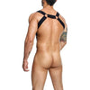 Male Basics Dngeon Straight Back Harness Black O/s Hanging