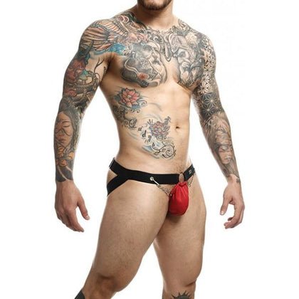 Dungeon Chain Jockstrap Red O/s