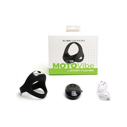 Sport Fucker Motovibe Sling Cockring W/remote - Black