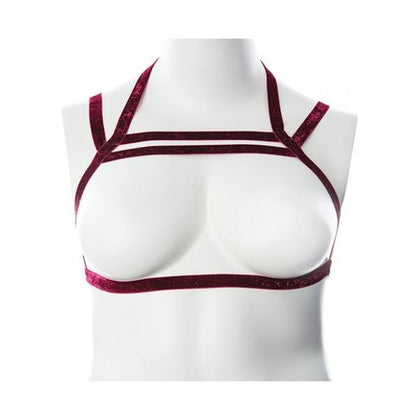 Gender Fluid Sugar Coated Harness - Xl-xxxl Raspberry Glitter