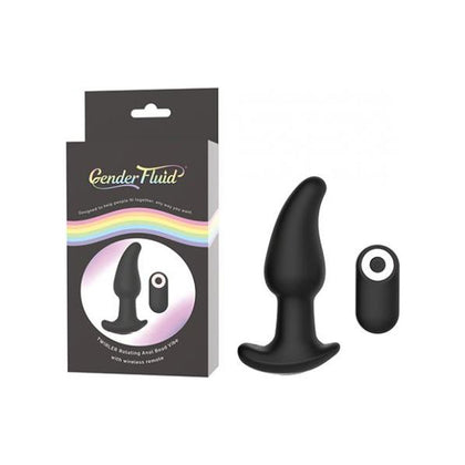 Gender Fluid Twirler Anal Vibe W/remote - Black