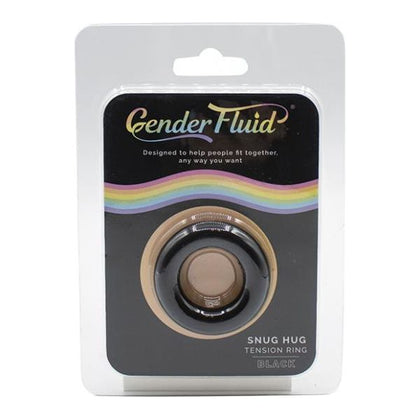 Gender Fluid Snug Hug Tension Ring - Black