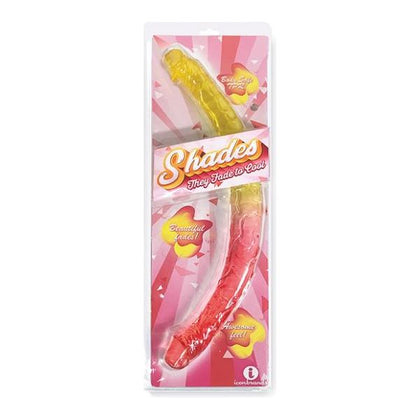 Shades Jelly Tpr Gradient Double Dong - Pink/yellow