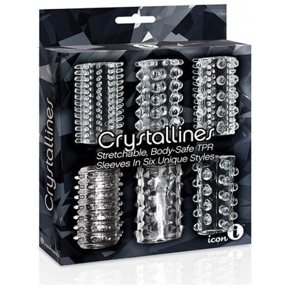 Crystalline TPR Cock Sleeve 6 Pack Clear