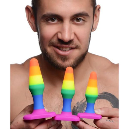 Frisky Rainbow Silicone Anal Trainer Set