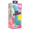 Pop Peckers Dildo W/balls 7.5 Blue