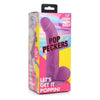 Pop Peckers Dildo W/balls 7.5 Purple