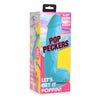 Pop Peckers Dildo W/balls 8.25 Blue