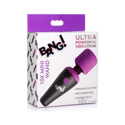 Bang 10x Vibe Mini Silicone Wand Purple