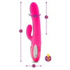 Viben Hypnotic Thrusting Rabbit W/ Clit Stim Hot Pink