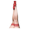 Kix'ies Whitney Sheer Cuban Heel Thigh Highs Nude/red A