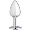 Cloud 9 Gems Silver Chromed Anal Plug Small