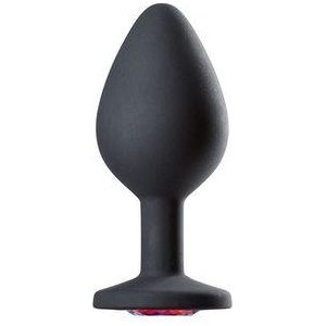 Cloud 9 Gems Black Silicone Anal Plug Medium