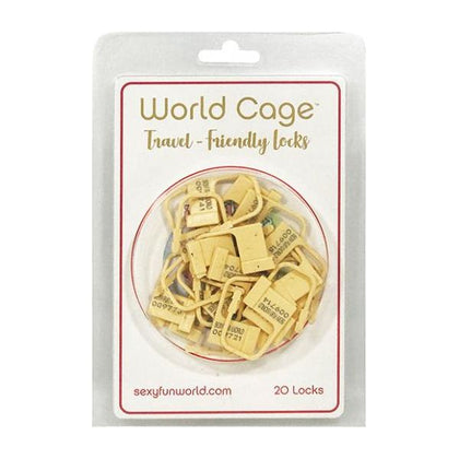 World Cage Travel Friendly Locks - 20 Pack Plastic Locks