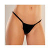 Adore Between The Cheats Wetlook Panty Black O/S