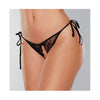 Adore Sugar Tie Side Open Lace Panty Black O/s