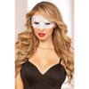 Lace Eye Mask Satin Ribbon Ties White O/S