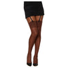 Sheer Thigh High W/ Back Seam Espresso O/s